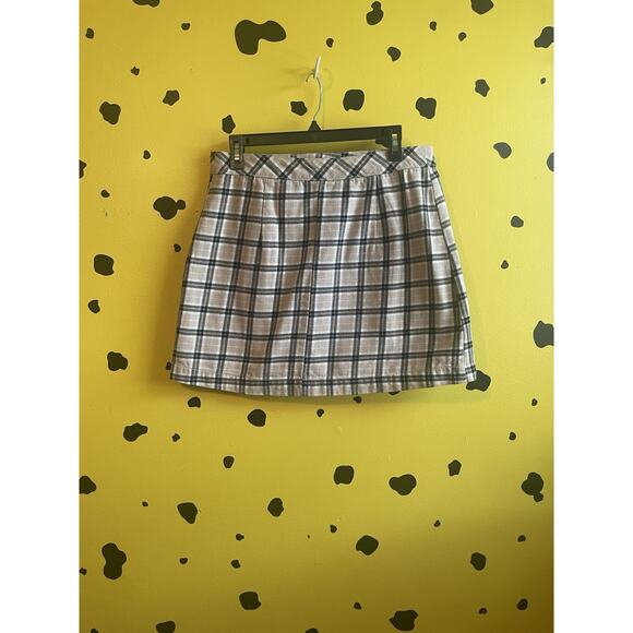 Plaid Mini Skirt Womens Size 10 Schoolgirl Y2K Preppy Academia Retro Grunge - Picture 4 of 6